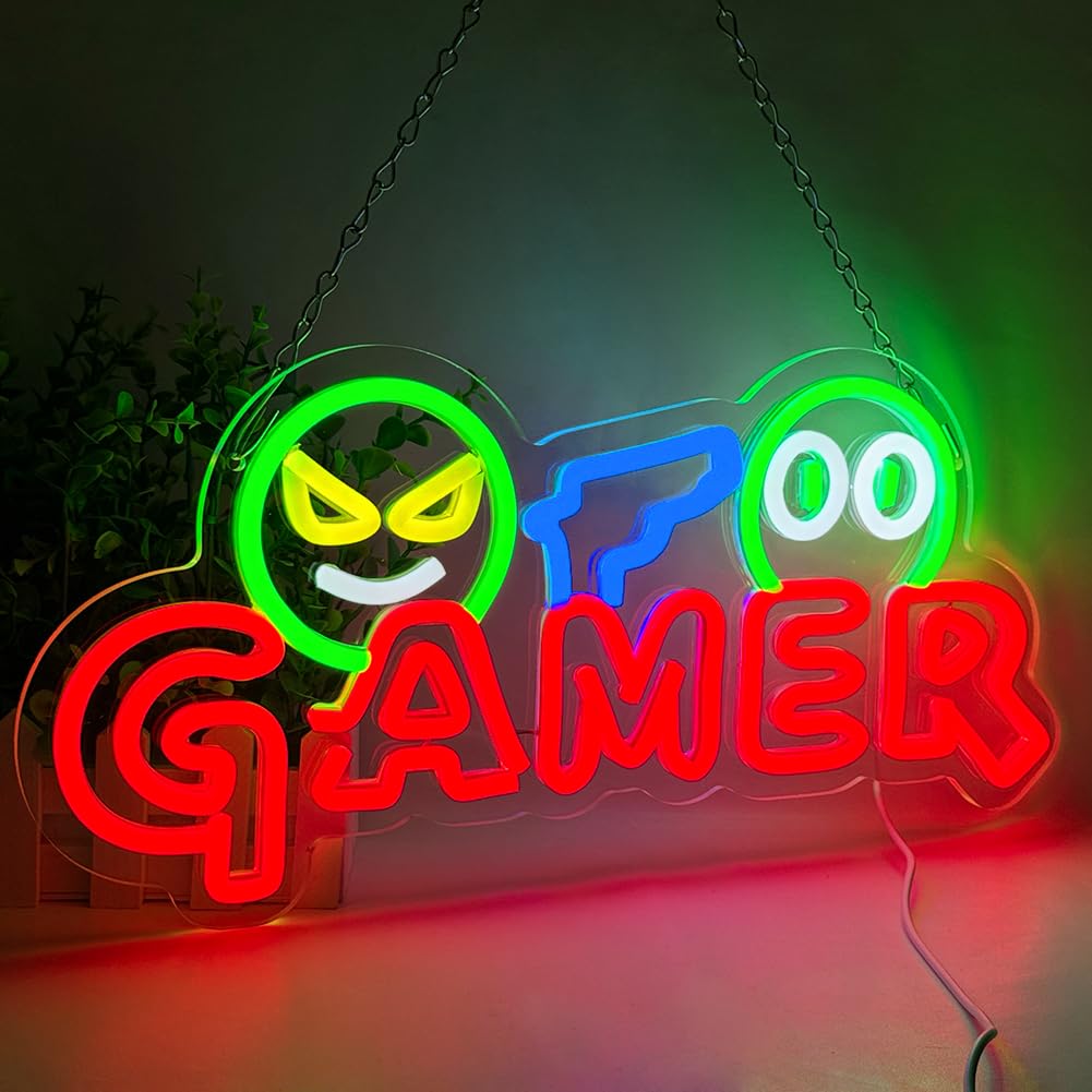 Neon Sign Party - Oyuncu Neon Tabelası LED Duvar Lambası