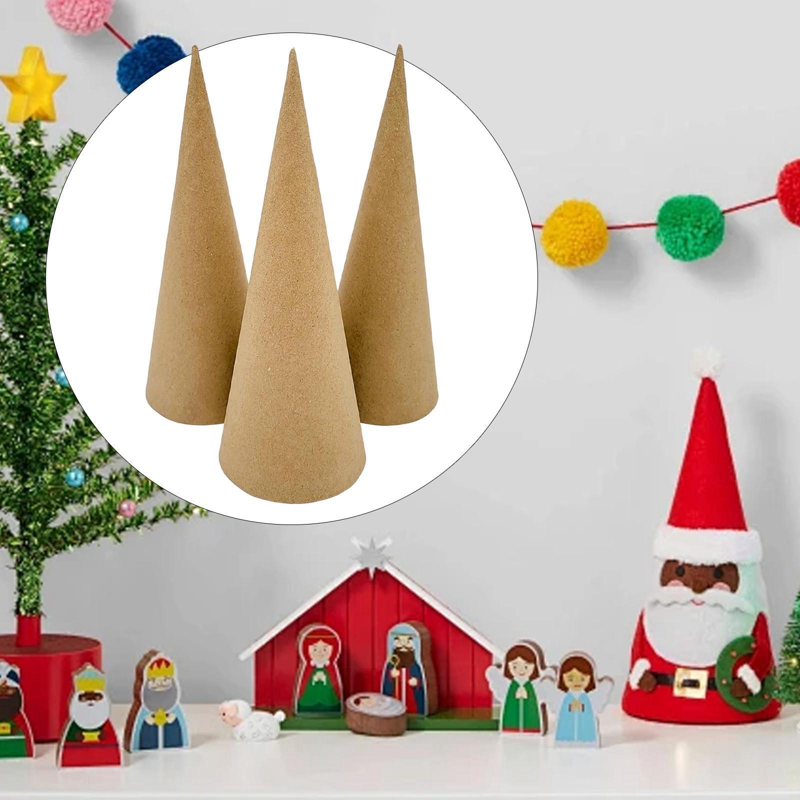 Cotton Candy Cone - 3x Kağıt Masif Koniler, Yaratıcı Sanat