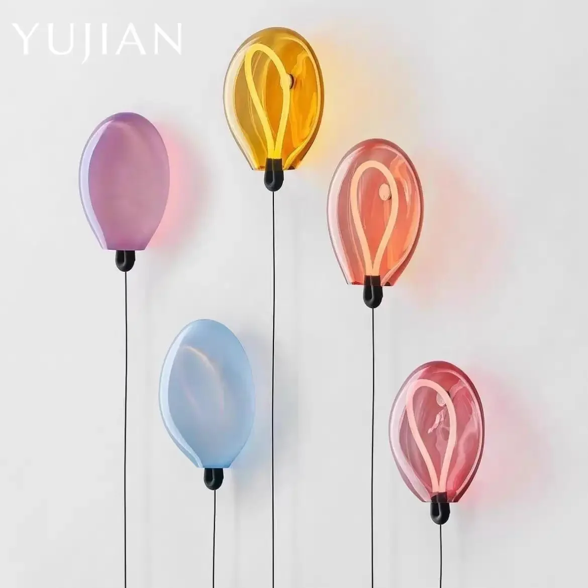 Led Balloon Light - Hollandalı Yaratıcı Moda Renkli Cam Balon