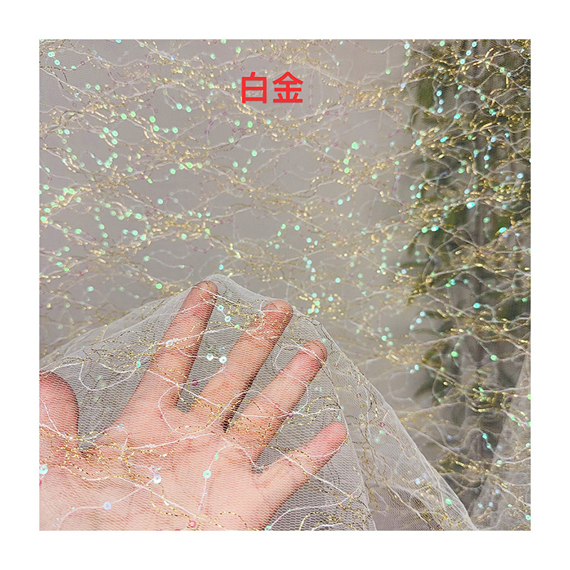 4 Renkli Fransız Tül Abiye Kum - Glitter Tablecloth incelemesi ve fiyatı