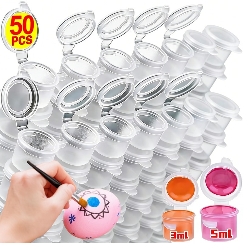 10/30/50 adet boş boya kapları - Plastic Cup 50Pcs incelemesi ve fiyatı