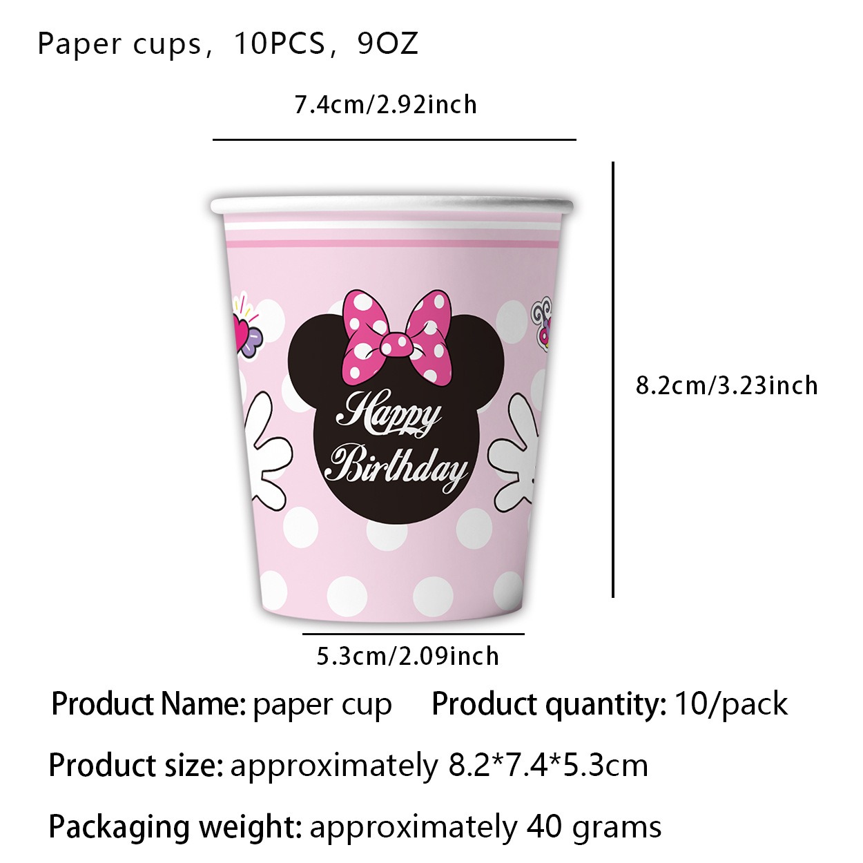 Pembe Karikatür Fare Kulak Tem - Table Cloth Disposable incelemesi ve fiyatı